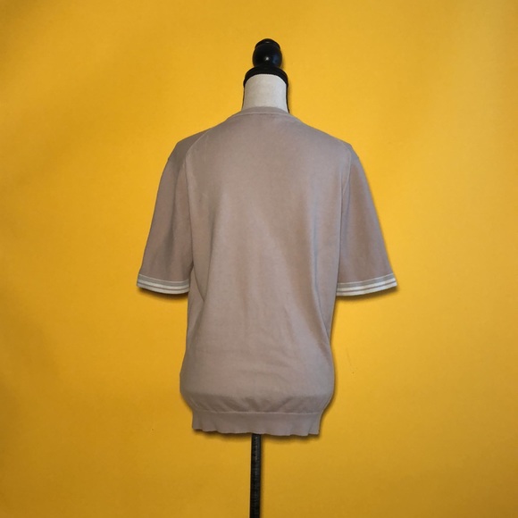 REISS short sleeve crew neck knit sweater - Picture 3 of 8